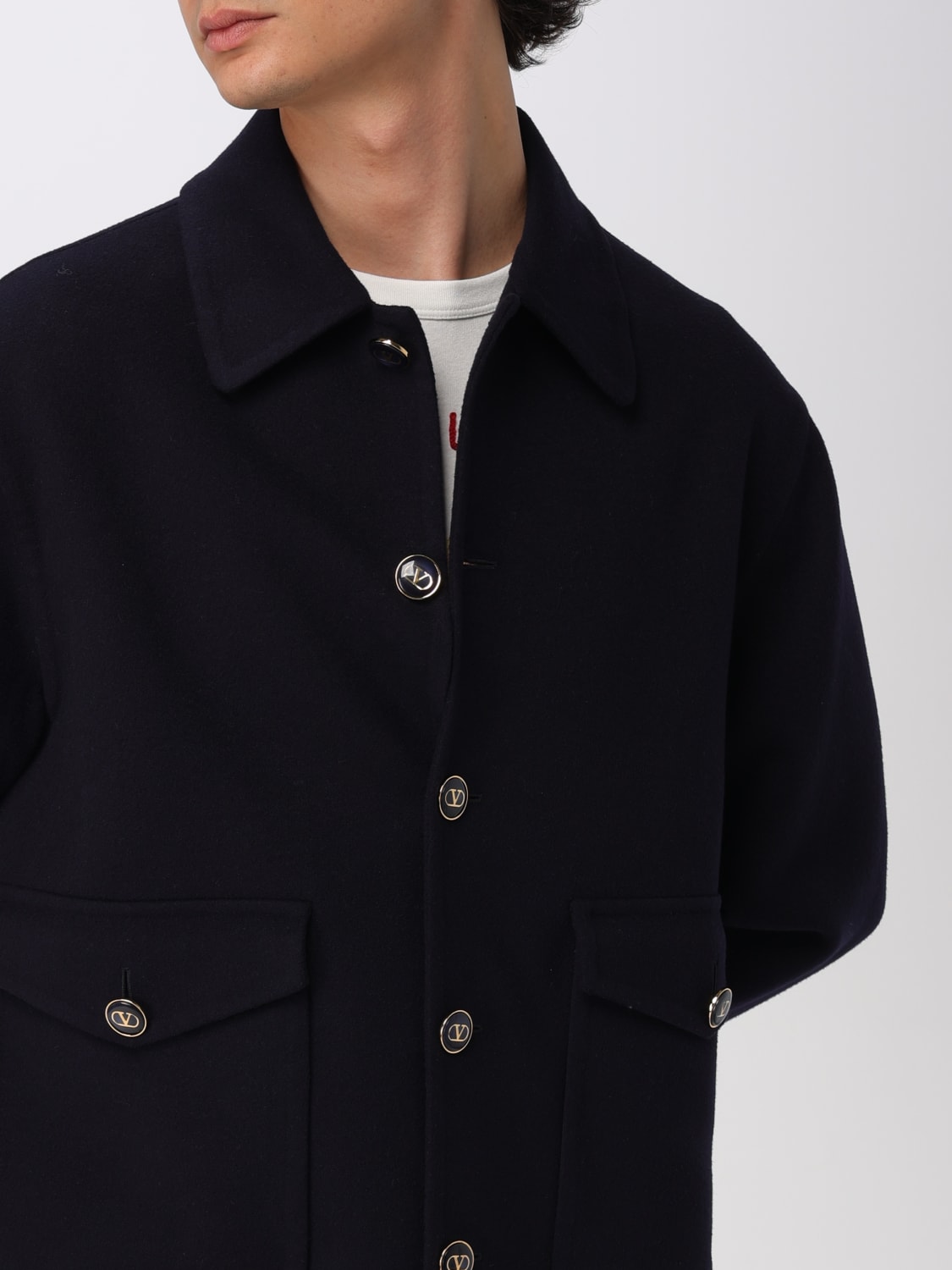 VALENTINO COAT: Coat men Valentino, Blue - Img 5