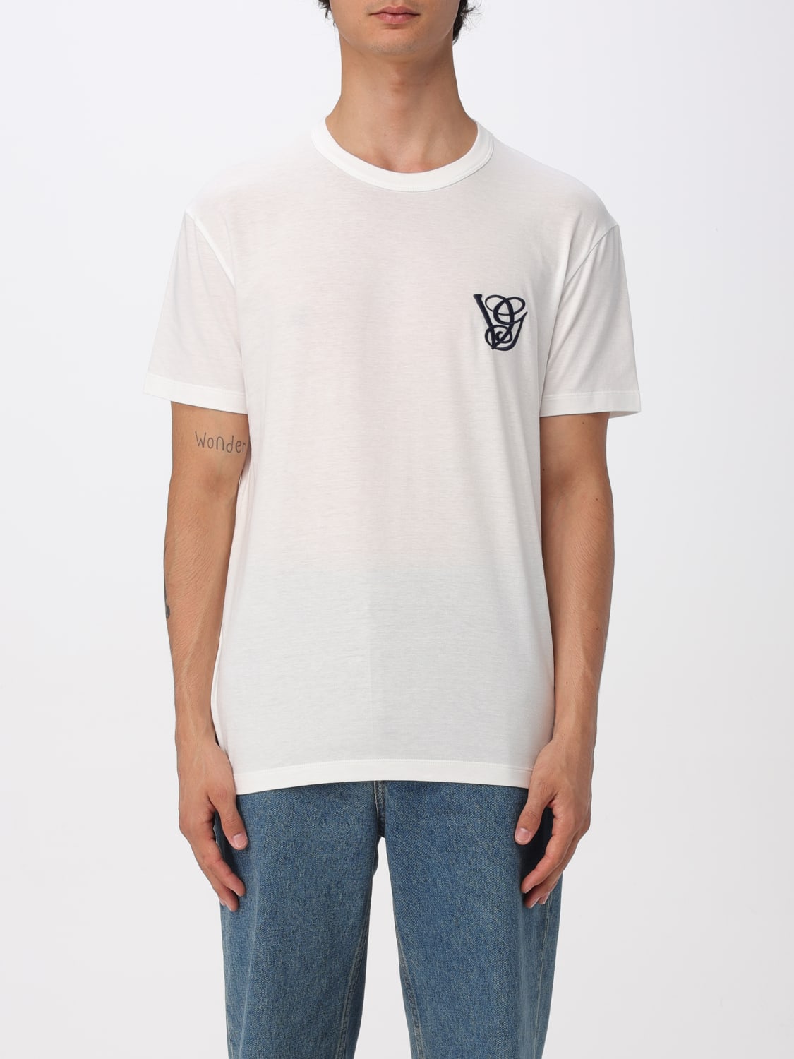 VALENTINO T-SHIRT: T-shirt men Valentino, Ivory - Img 1