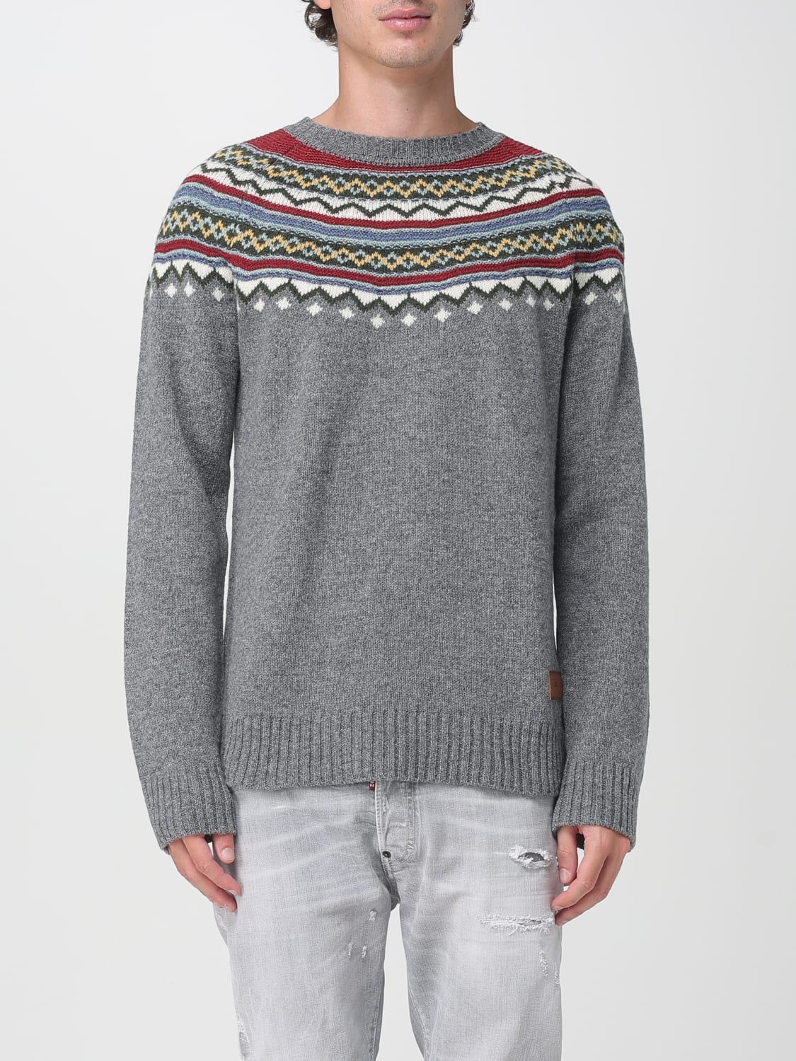 DSQUARED2 SWEATER: Sweater men Dsquared2, Grey - Img 1