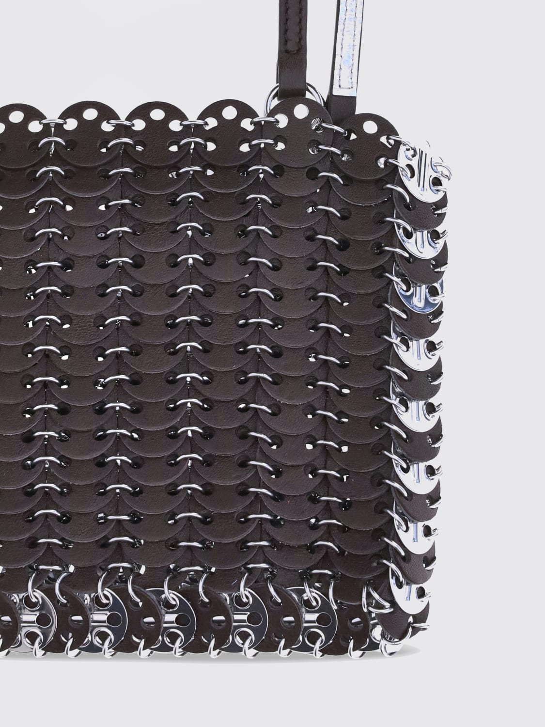 RABANNE MINI SAC: Sac porté épaule femme Rabanne, Marron - Img 3