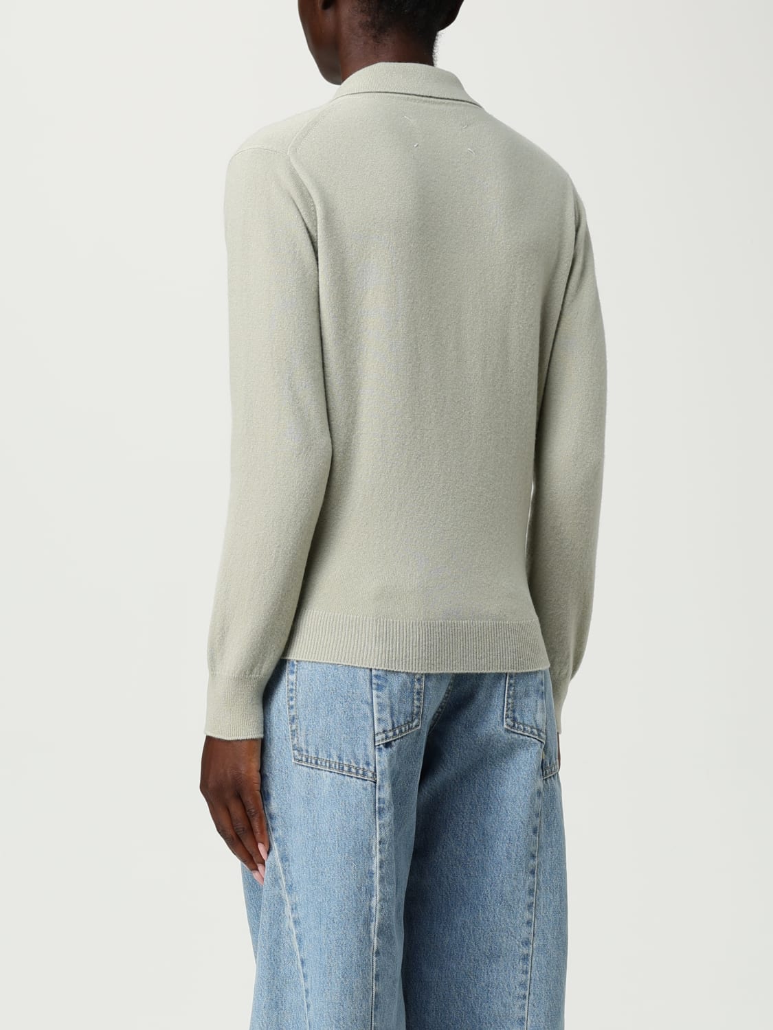 MAISON MARGIELA POLO: Jersey mujer Maison Margiela, Verde - Img 3