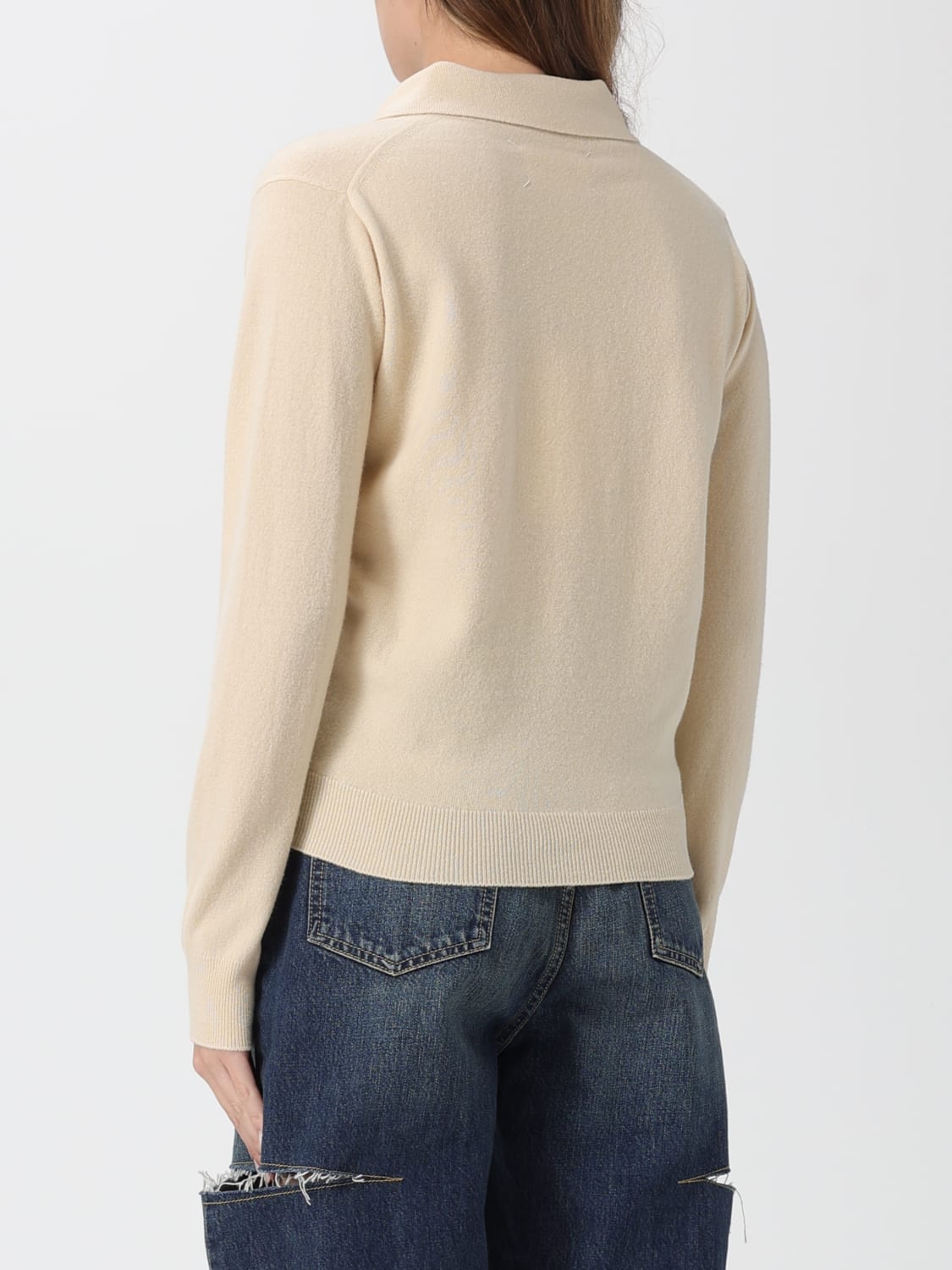 MAISON MARGIELA POLO: Jersey mujer Maison Margiela, Mantequilla - Img 3
