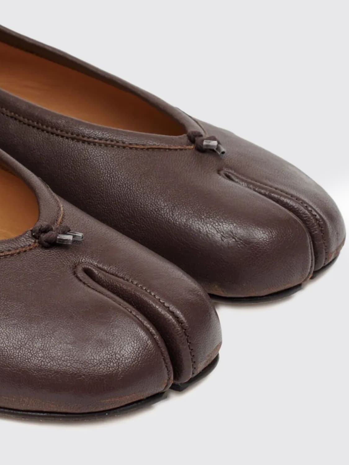 MAISON MARGIELA BALLERINE: Ballerines femme Maison Margiela, Marron - Img 4