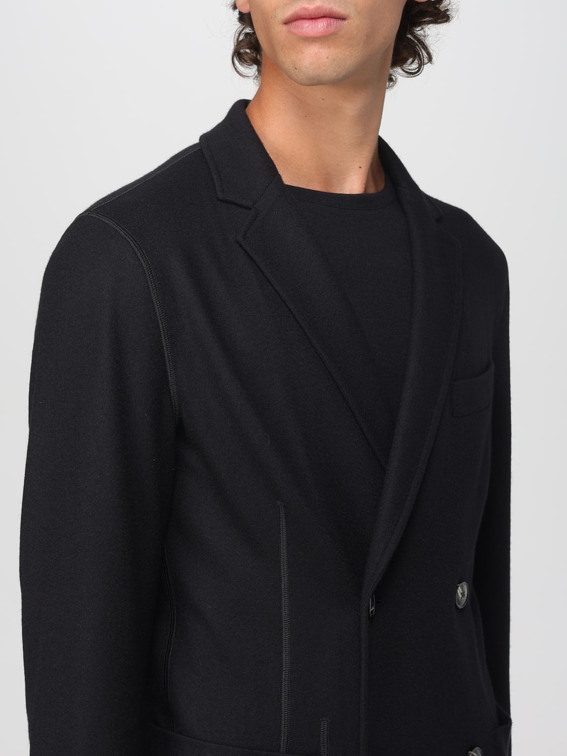 GIORGIO ARMANI JACKET: Blazer men Giorgio Armani, Black - Img 4