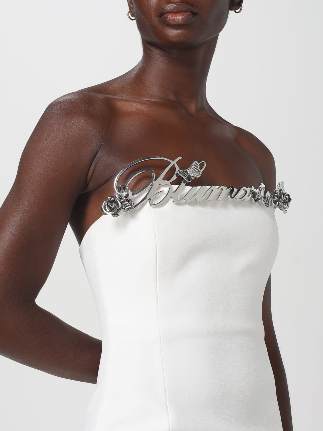 BLUMARINE KLEID: Kleider damen Blumarine, Weiß - Img 4