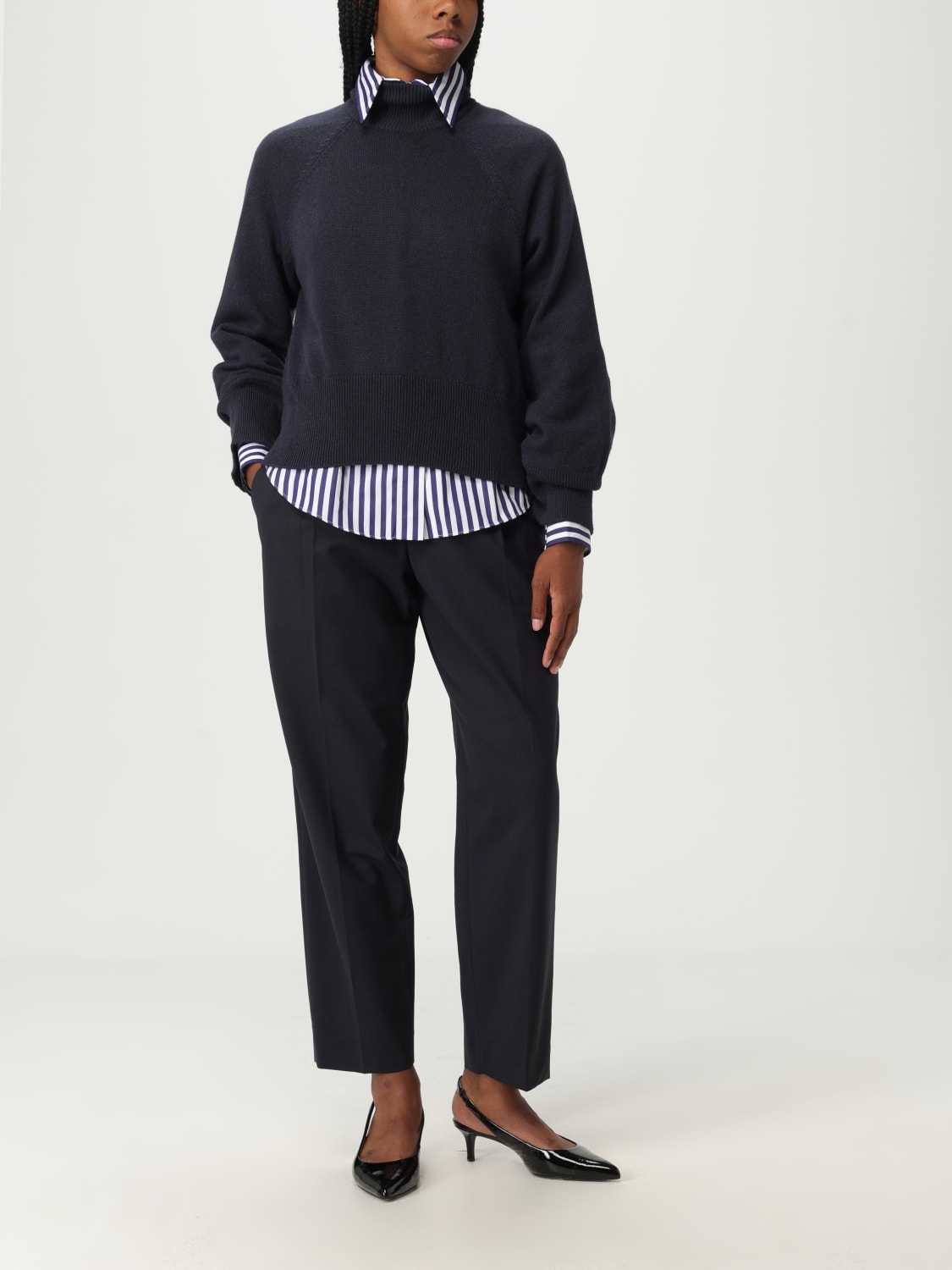 BRUNELLO CUCINELLI PULL: Pull femme Brunello Cucinelli, Bleu - Img 2