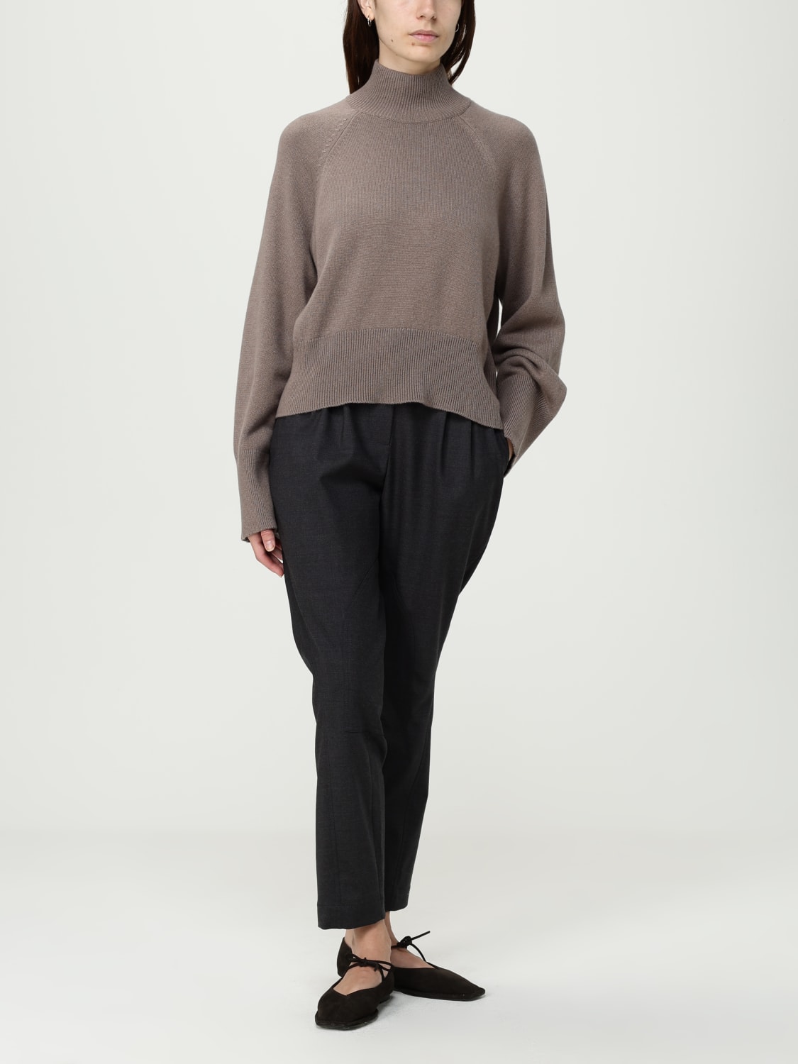BRUNELLO CUCINELLI PULLOVER: Pullover damen Brunello Cucinelli, Grau - Img 2