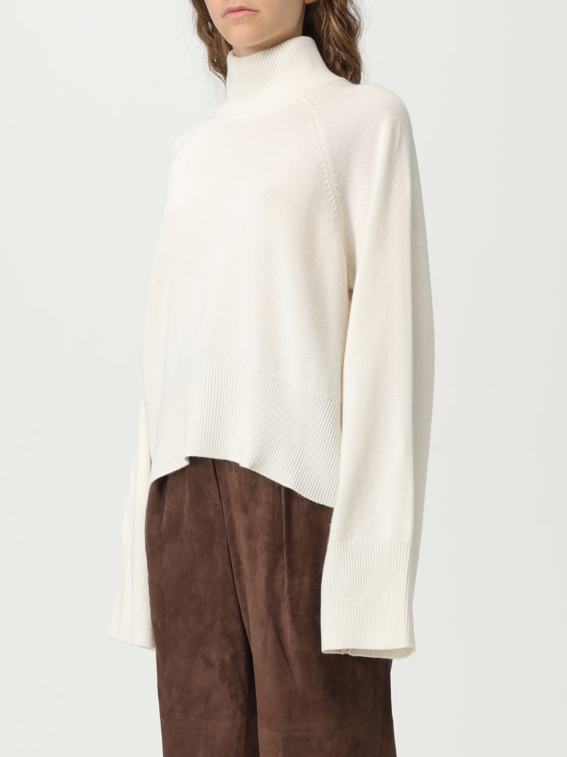 BRUNELLO CUCINELLI PULL: Pull femme Brunello Cucinelli, Beige - Img 4