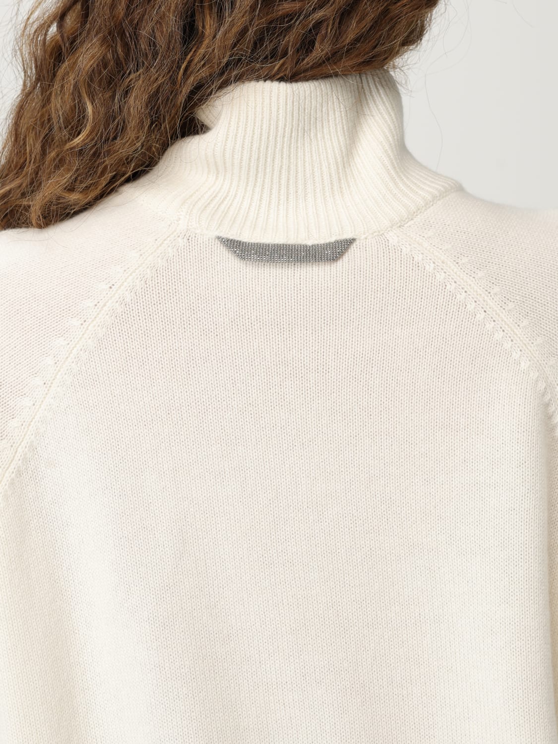 BRUNELLO CUCINELLI PULL: Pull femme Brunello Cucinelli, Beige - Img 5