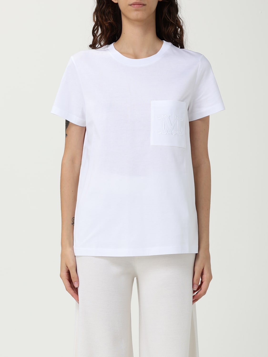 MAX MARA CAMISETA: Camiseta mujer Max Mara, Blanco - Img 1