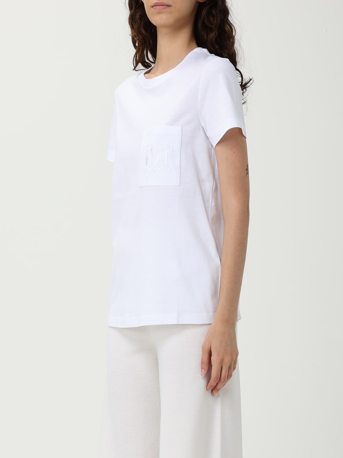 MAX MARA CAMISETA: Camiseta mujer Max Mara, Blanco - Img 4