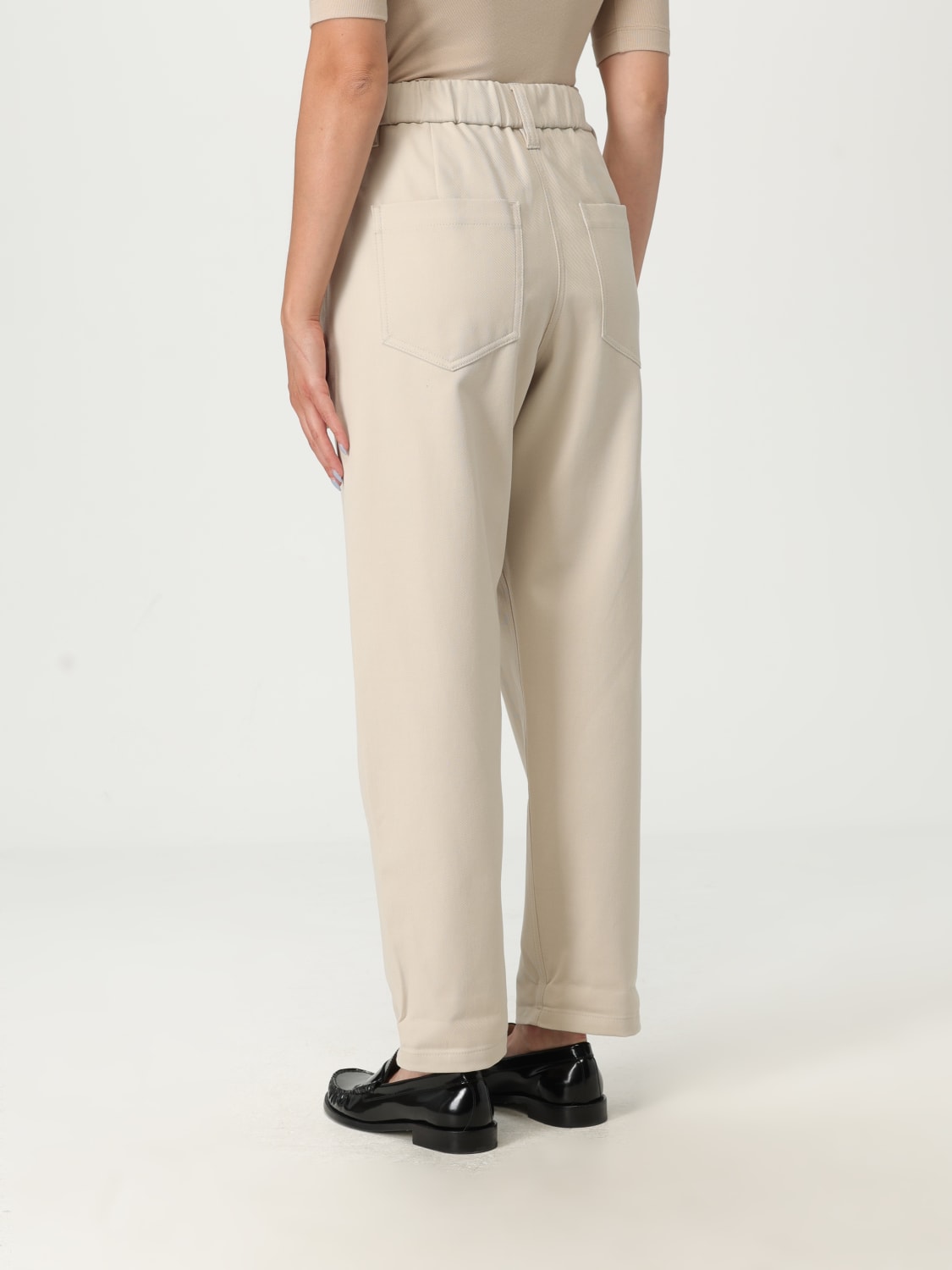 BRUNELLO CUCINELLI PANTS: Pants woman Brunello Cucinelli, White - Img 3