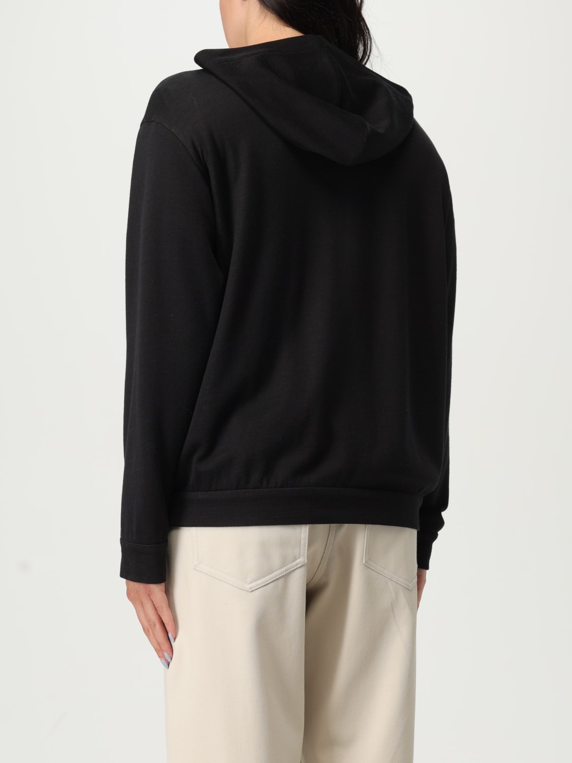 BRUNELLO CUCINELLI SWEATSHIRT: Pullover damen Brunello Cucinelli, Schwarz - Img 2