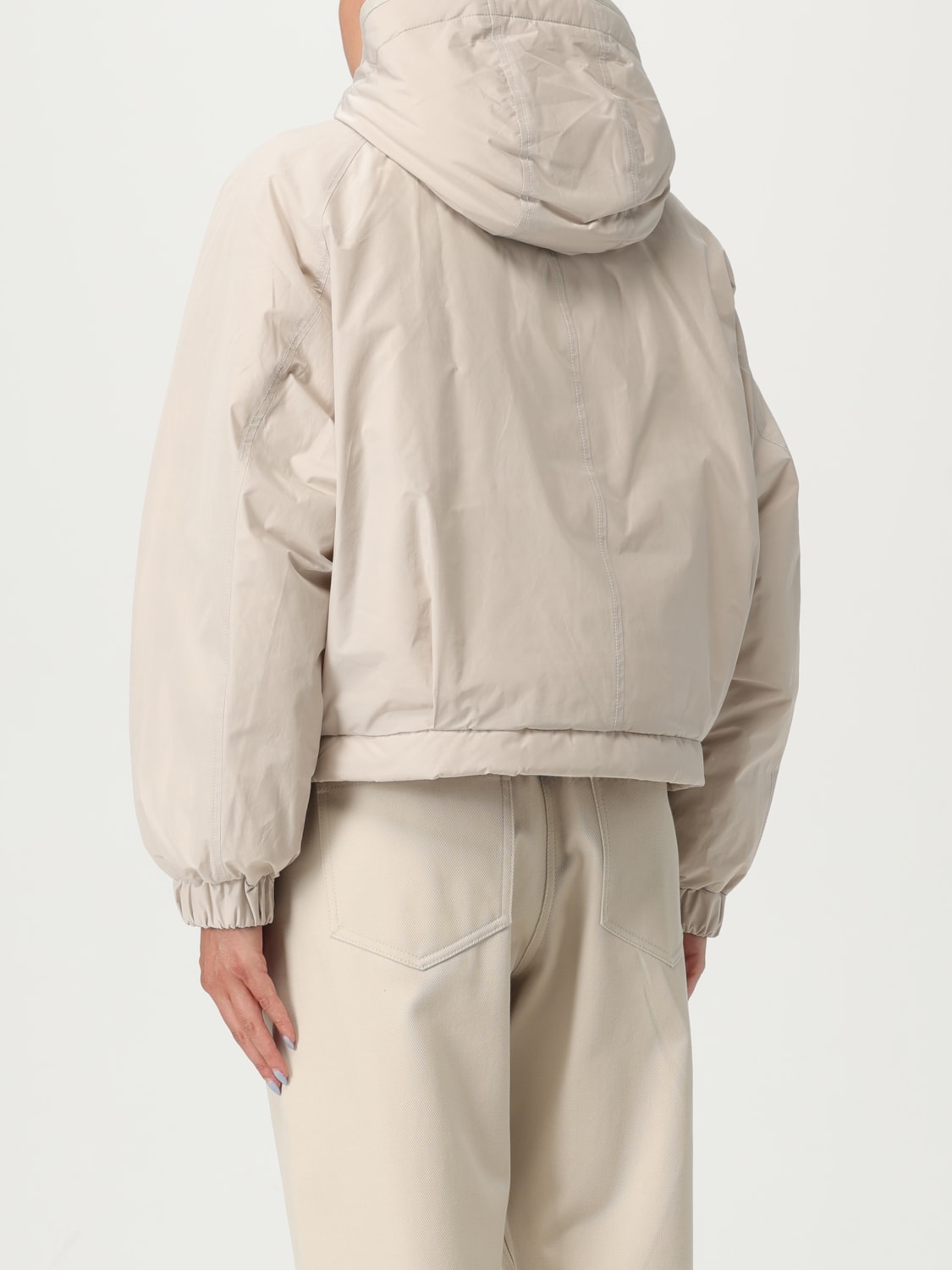 BRUNELLO CUCINELLI CHAQUETA: Abrigo mujer Brunello Cucinelli, Gris - Img 3