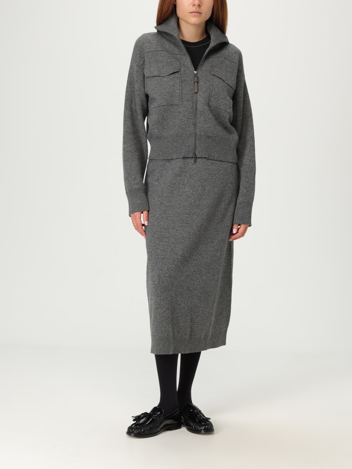 BRUNELLO CUCINELLI T-SHIRTS: T-shirt in cotone basic Brunello Cucinelli, Nero - Img 2