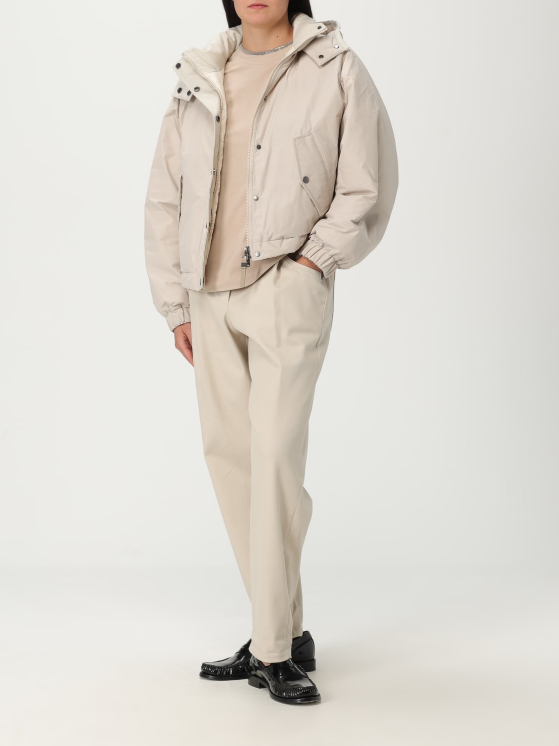 BRUNELLO CUCINELLI CAMISETA: Camiseta mujer Brunello Cucinelli, Beige - Img 2