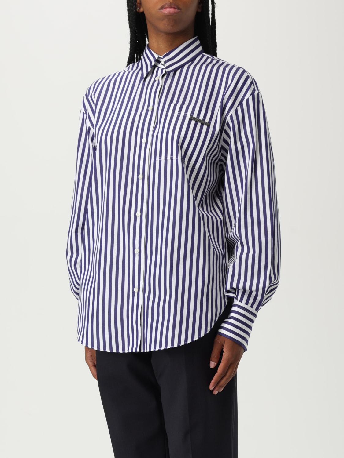 BRUNELLO CUCINELLI SHIRT: Shirt woman Brunello Cucinelli, White - Img 4