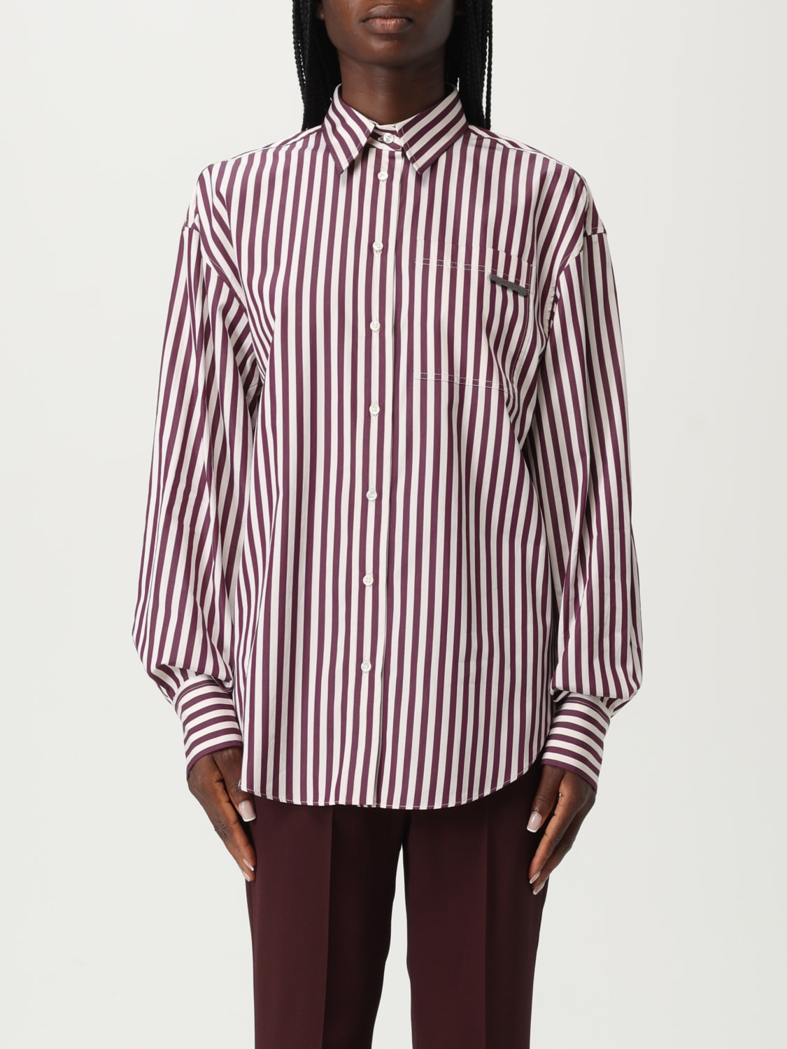 BRUNELLO CUCINELLI CAMISA: Camisa mujer Brunello Cucinelli, Nata - Img 1