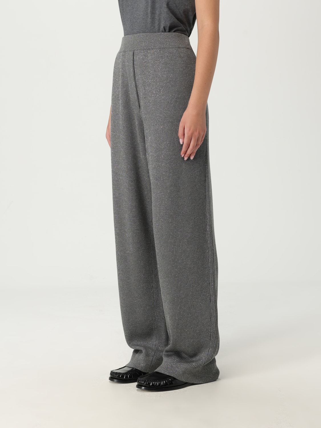 BRUNELLO CUCINELLI PANTS: Pants woman Brunello Cucinelli, Grey - Img 4