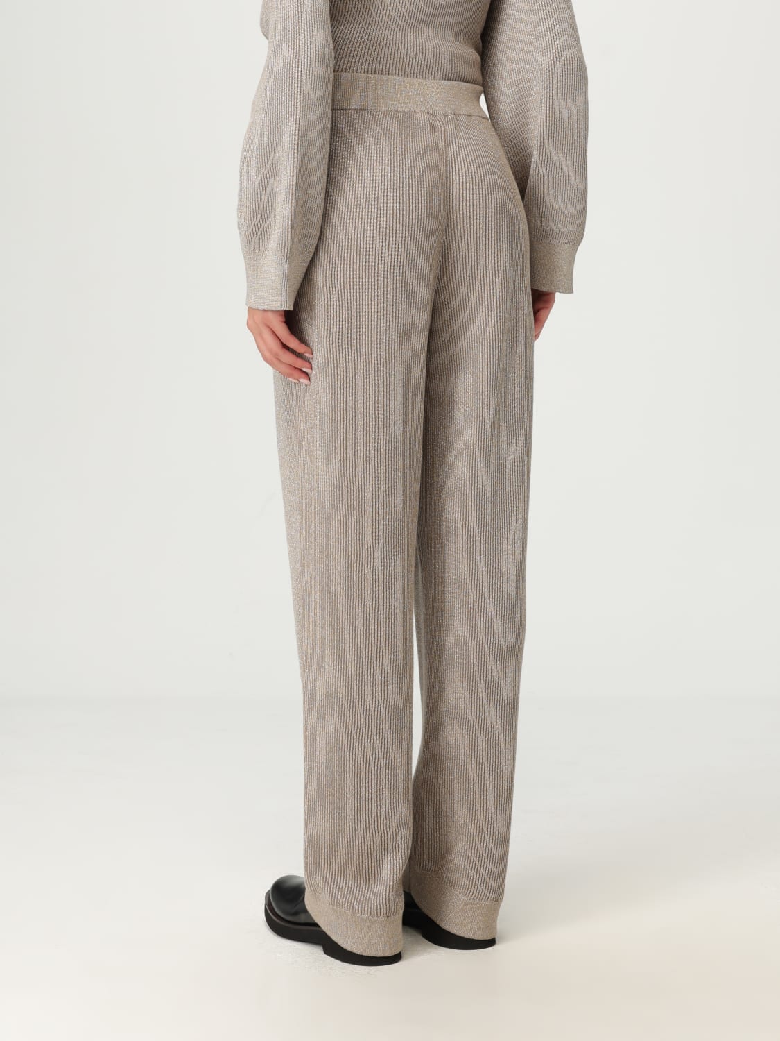 BRUNELLO CUCINELLI PANTALON: Pantalon femme Brunello Cucinelli, Argent - Img 3