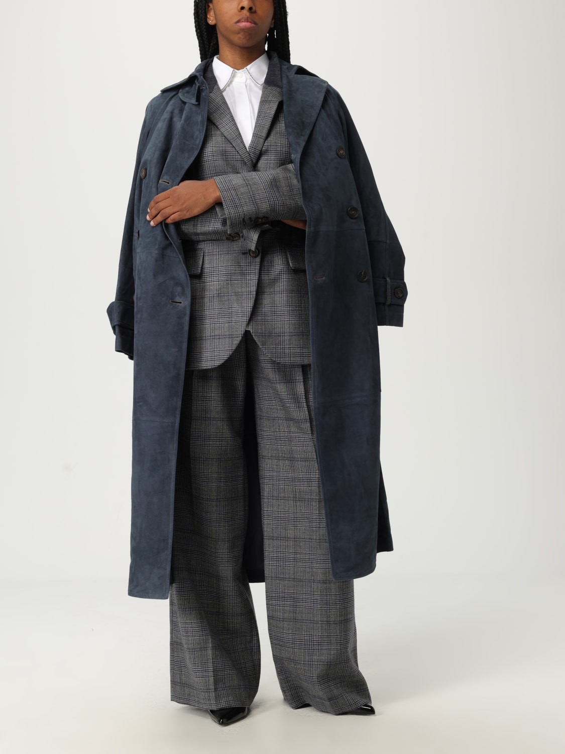 BRUNELLO CUCINELLI VESTE: Veste femme Brunello Cucinelli, Denim - Img 2