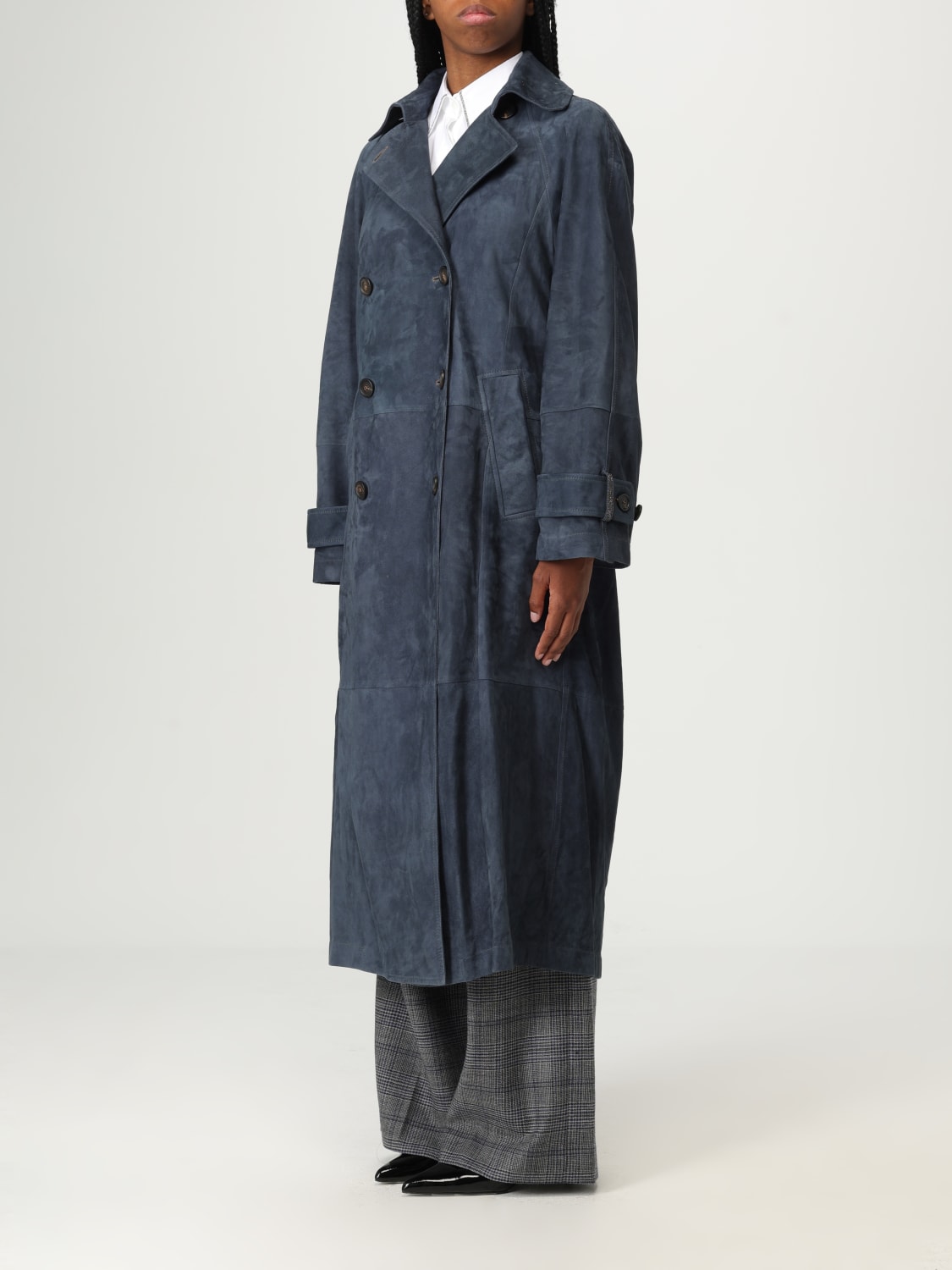 BRUNELLO CUCINELLI VESTE: Veste femme Brunello Cucinelli, Denim - Img 4