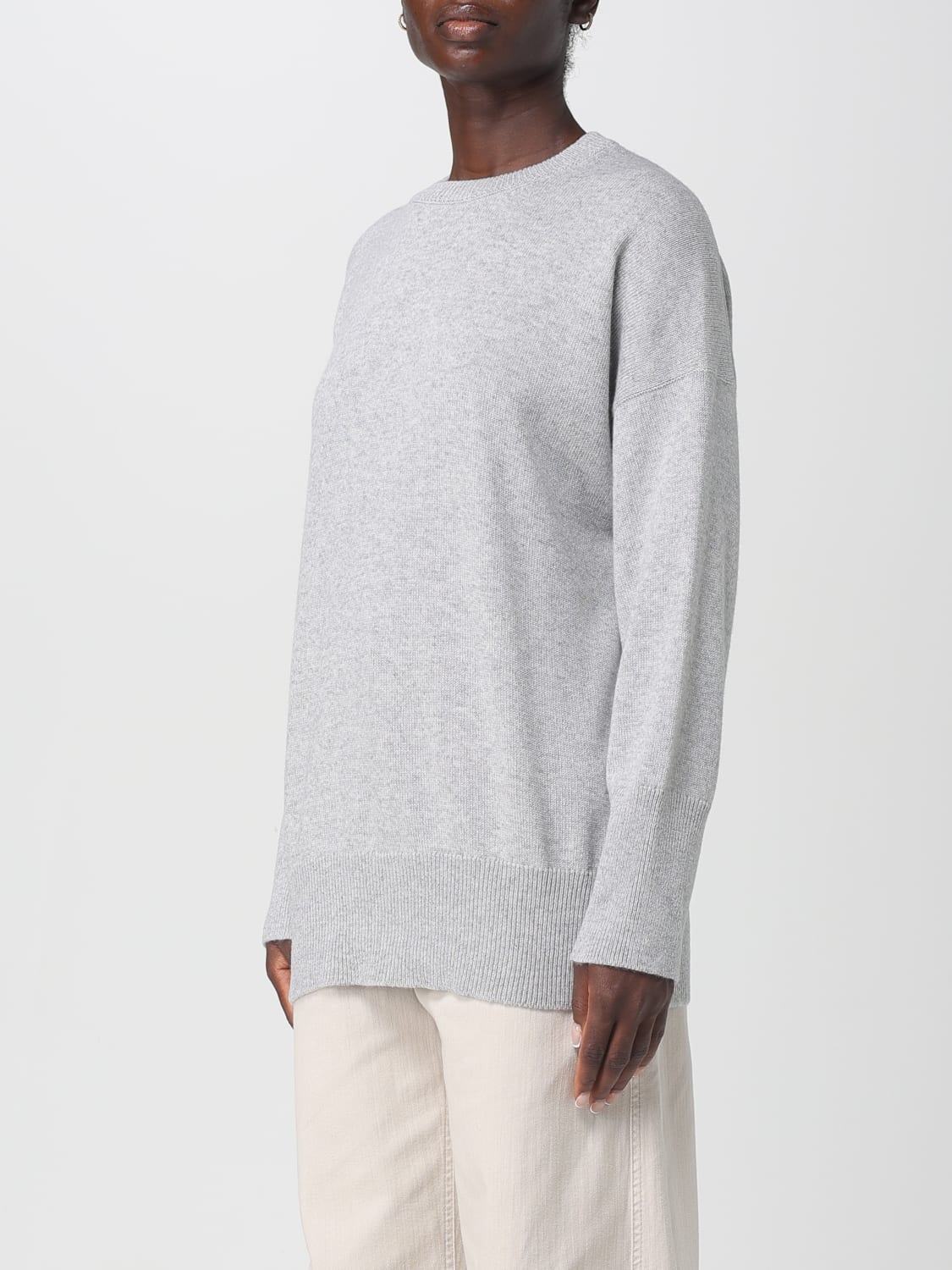 BRUNELLO CUCINELLI SWEATER: Sweater woman Brunello Cucinelli, Grey - Img 4