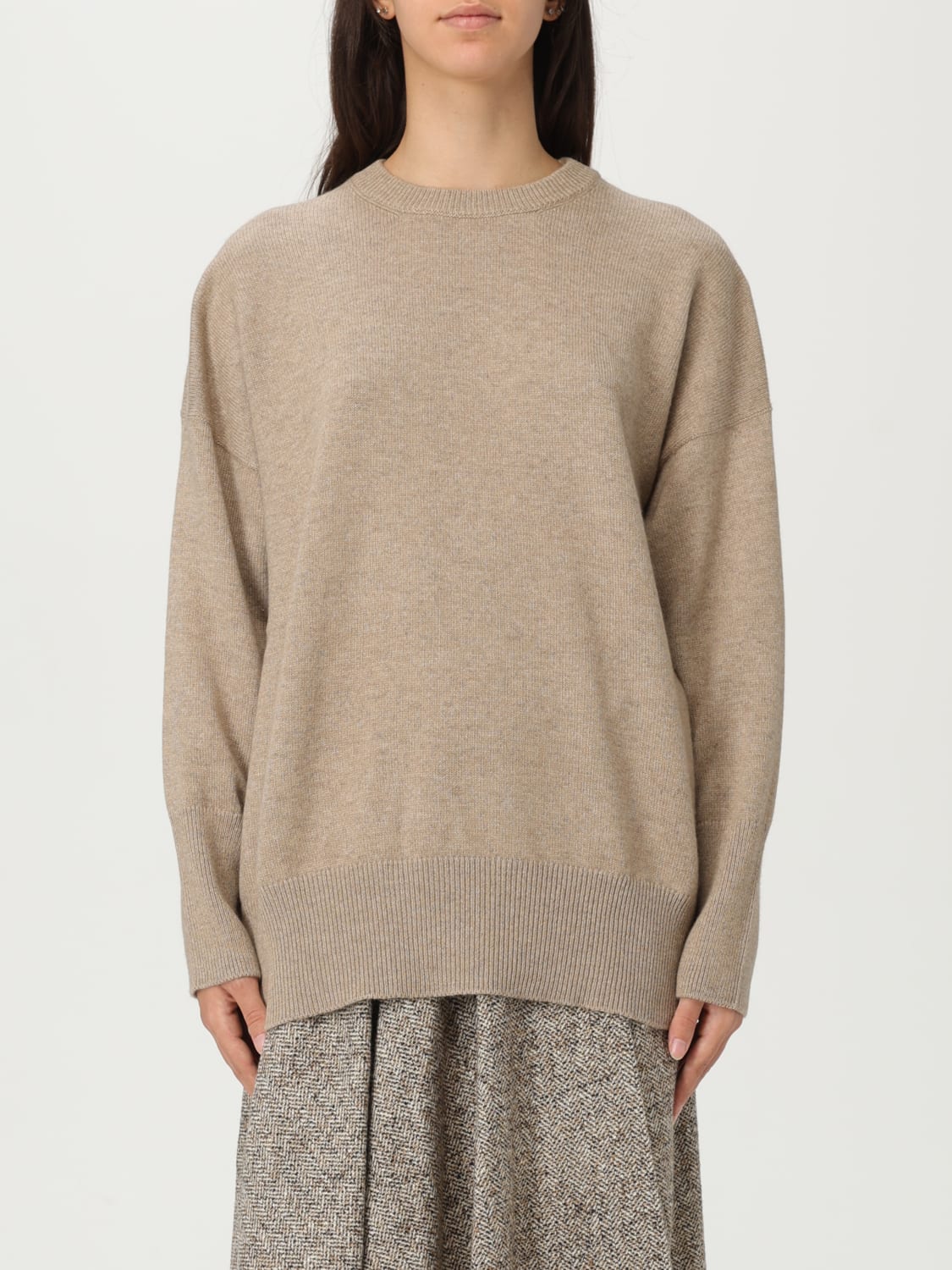 BRUNELLO CUCINELLI SWEATER: Sweater woman Brunello Cucinelli, Brown - Img 1