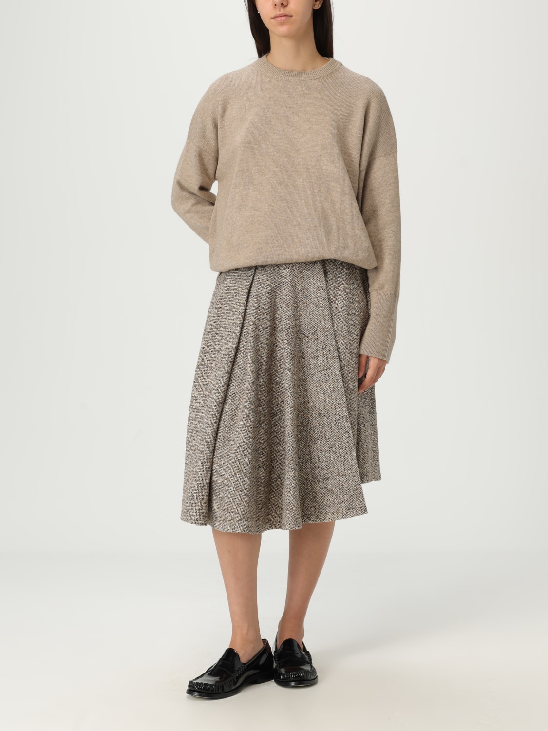 BRUNELLO CUCINELLI SWEATER: Sweater woman Brunello Cucinelli, Brown - Img 2