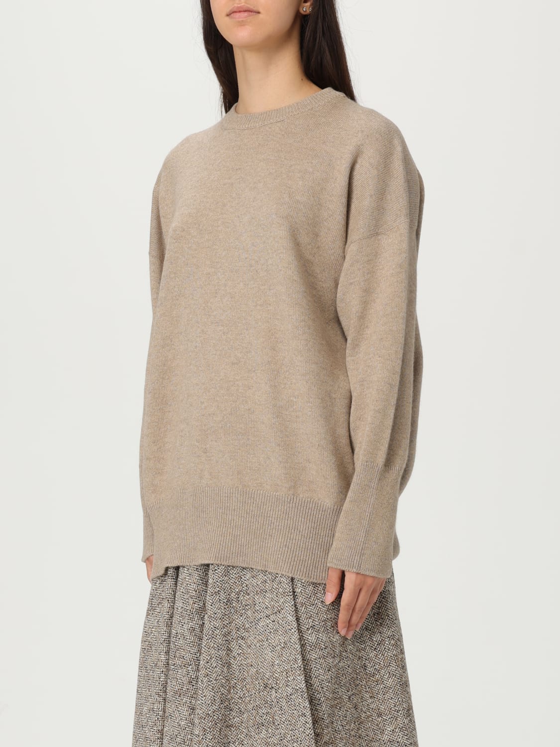 BRUNELLO CUCINELLI SWEATER: Sweater woman Brunello Cucinelli, Brown - Img 4