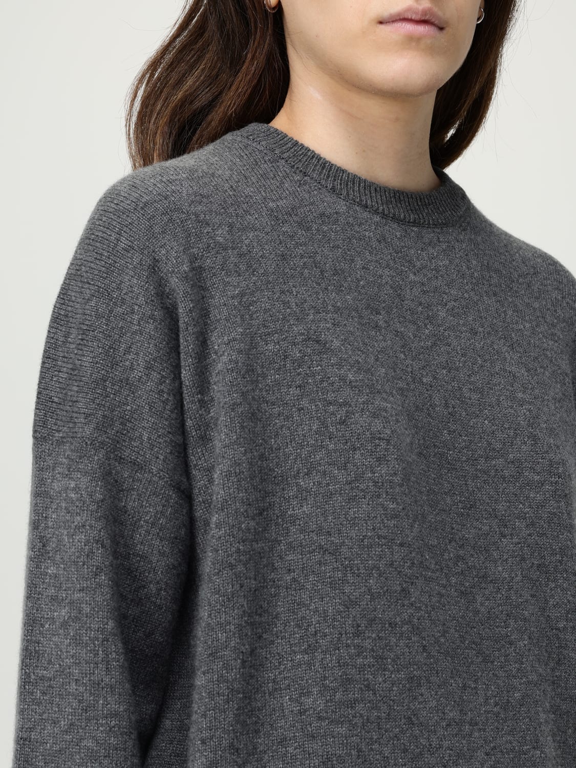 BRUNELLO CUCINELLI PULL: Pull femme Brunello Cucinelli, Gris Souris - Img 5