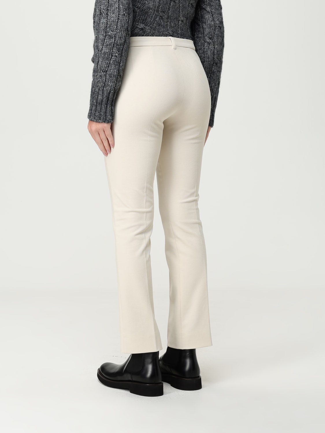 'S MAX MARA PANTALONI: Pantalone 'S Max Mara in misto cotone , Bianco - Img 2