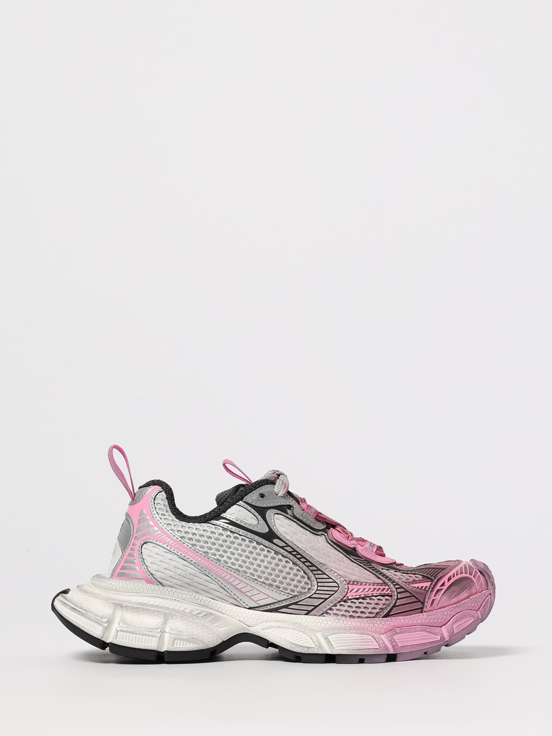 BALENCIAGA SNEAKERS: Sneakers 3XL Balenciaga in mesh e gomma, Grigio - Img 1