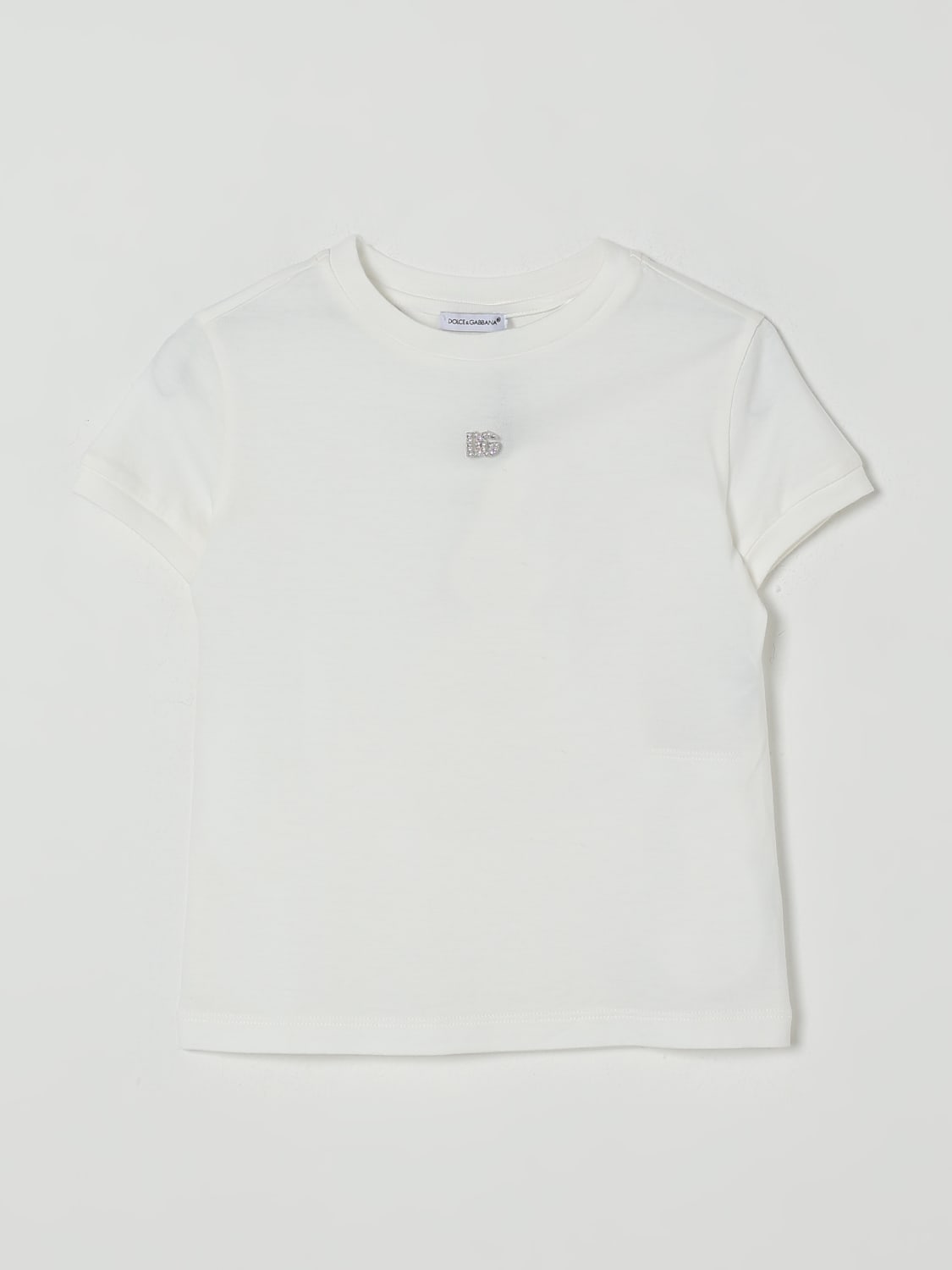 DOLCE & GABBANA T-SHIRT: T-shirt kinder Dolce & Gabbana, Weiß - Img 1