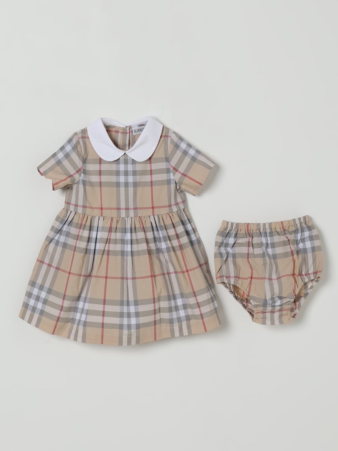 BURBERRY ROMPER: Romper kids Burberry, Grey - Img 2