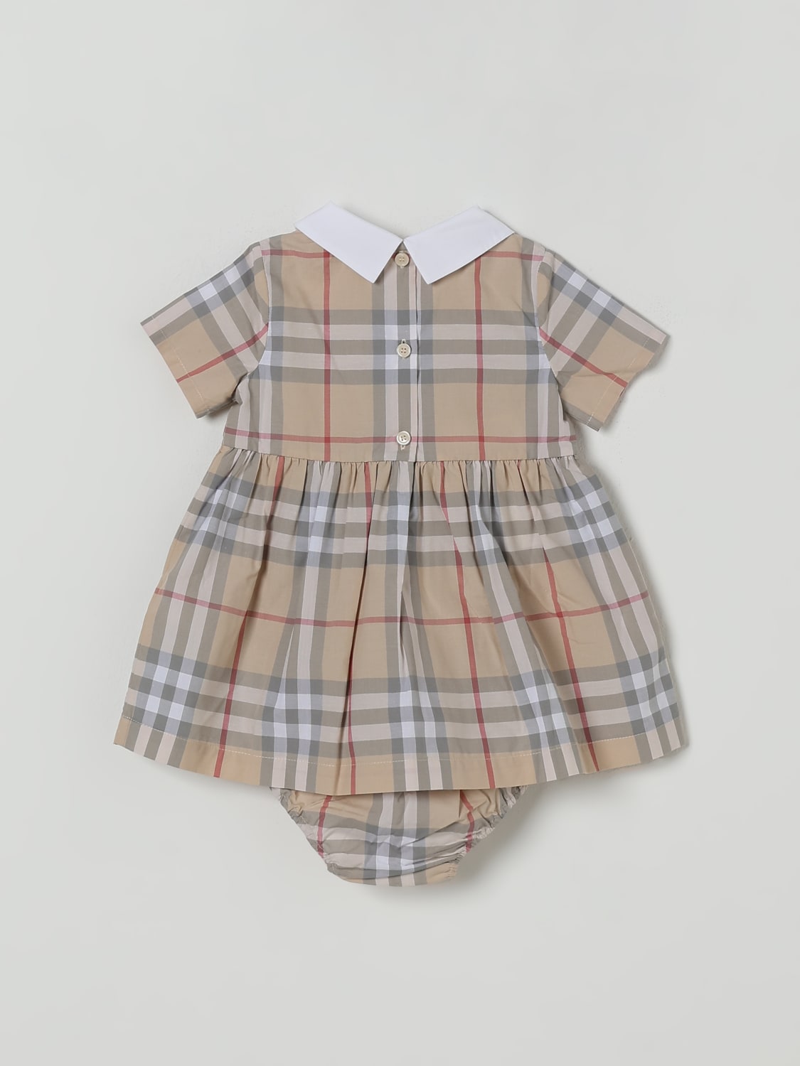 BURBERRY ROMPER: Romper kids Burberry, Grey - Img 3