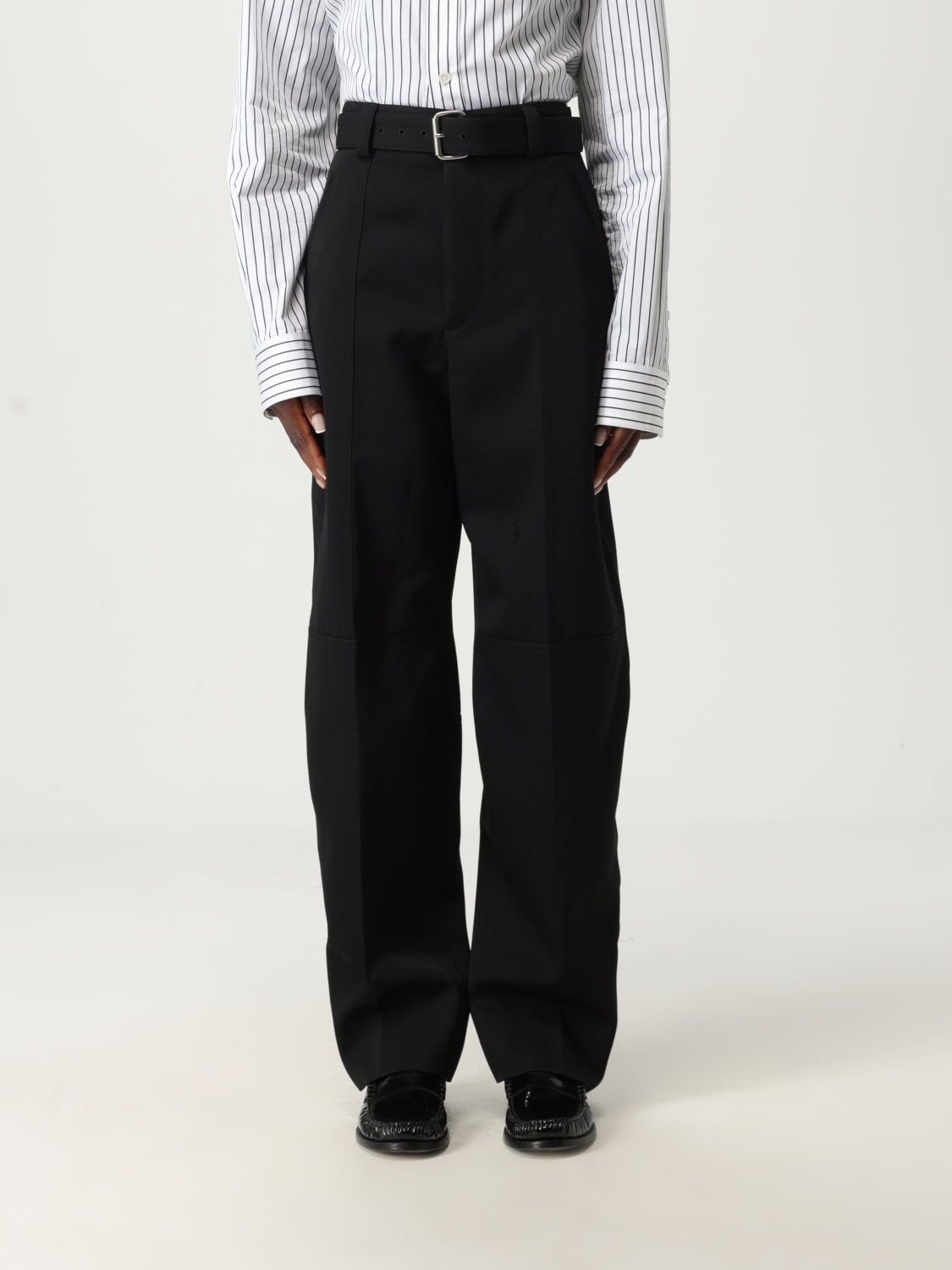 BOTTEGA VENETA PANTS: Pants woman Bottega Veneta, Black - Img 1