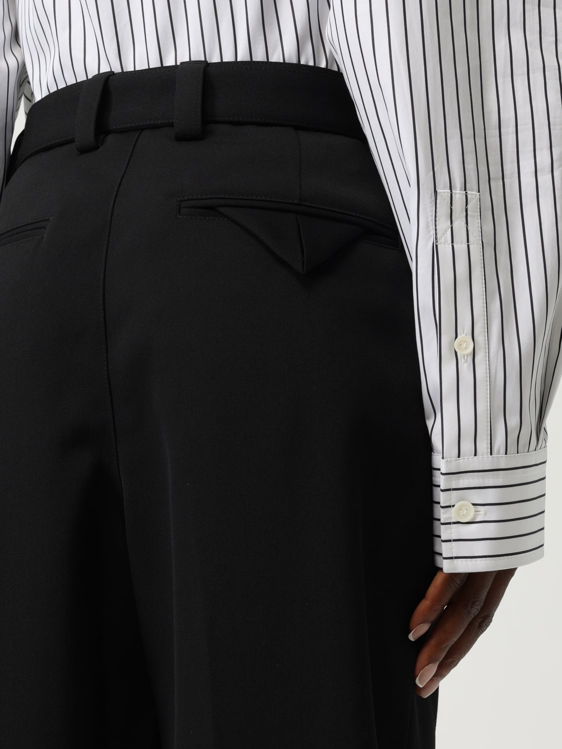 BOTTEGA VENETA PANTS: Pants woman Bottega Veneta, Black - Img 4