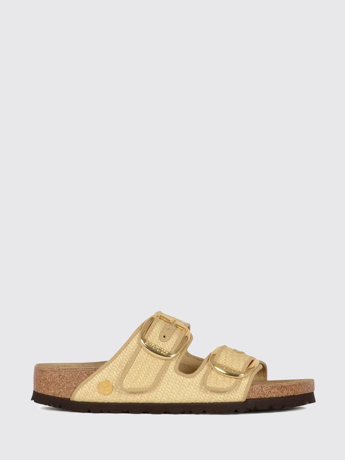 BIRKENSTOCK 高跟凉鞋: 平跟凉鞋 女士 Birkenstock, 象牙色 - Img 1