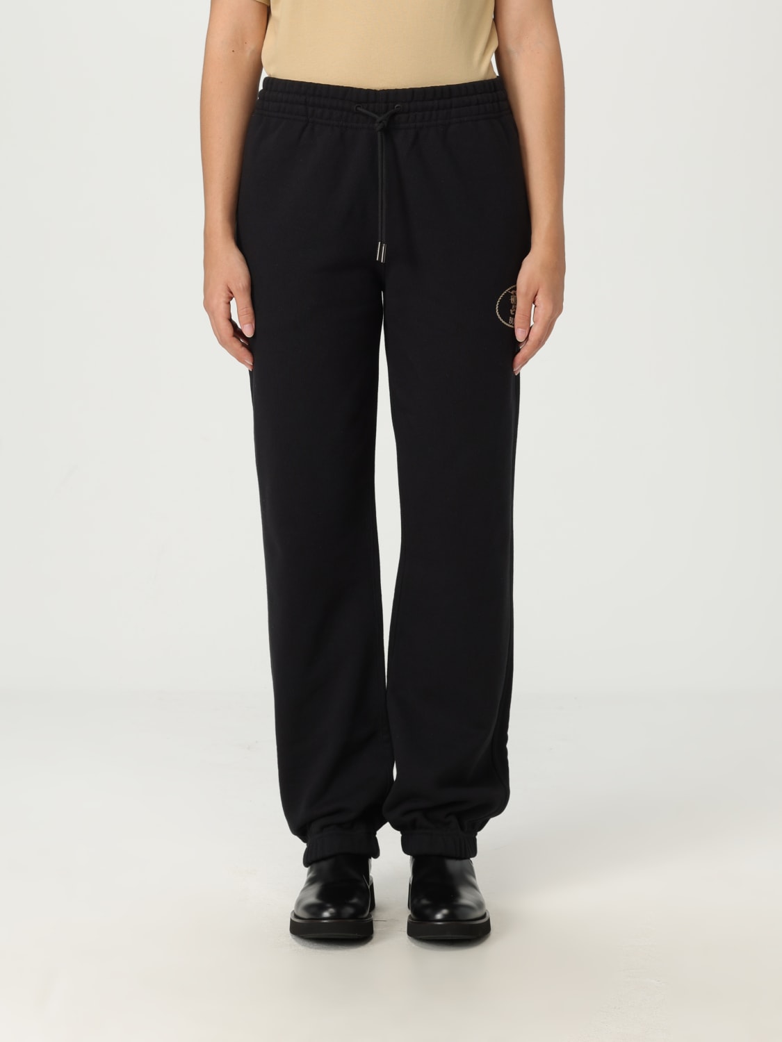 BURBERRY PANTS: Pants woman Burberry, Black - Img 1