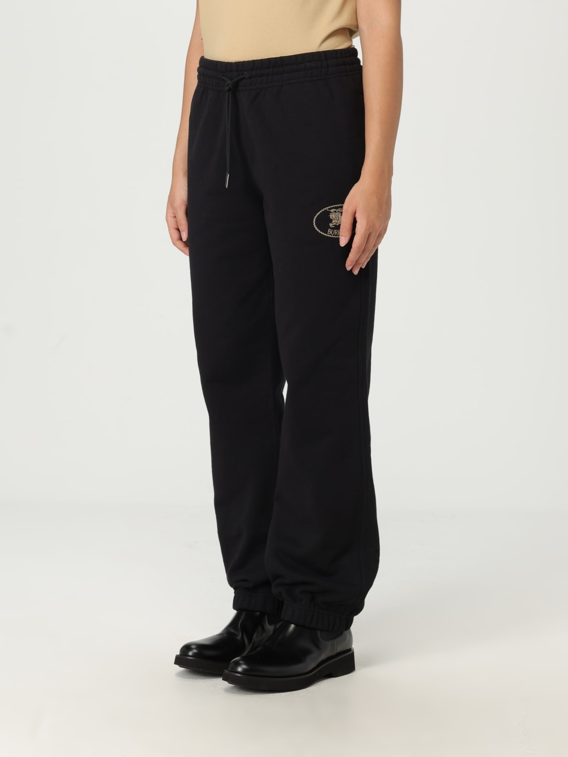 BURBERRY PANTS: Pants woman Burberry, Black - Img 4