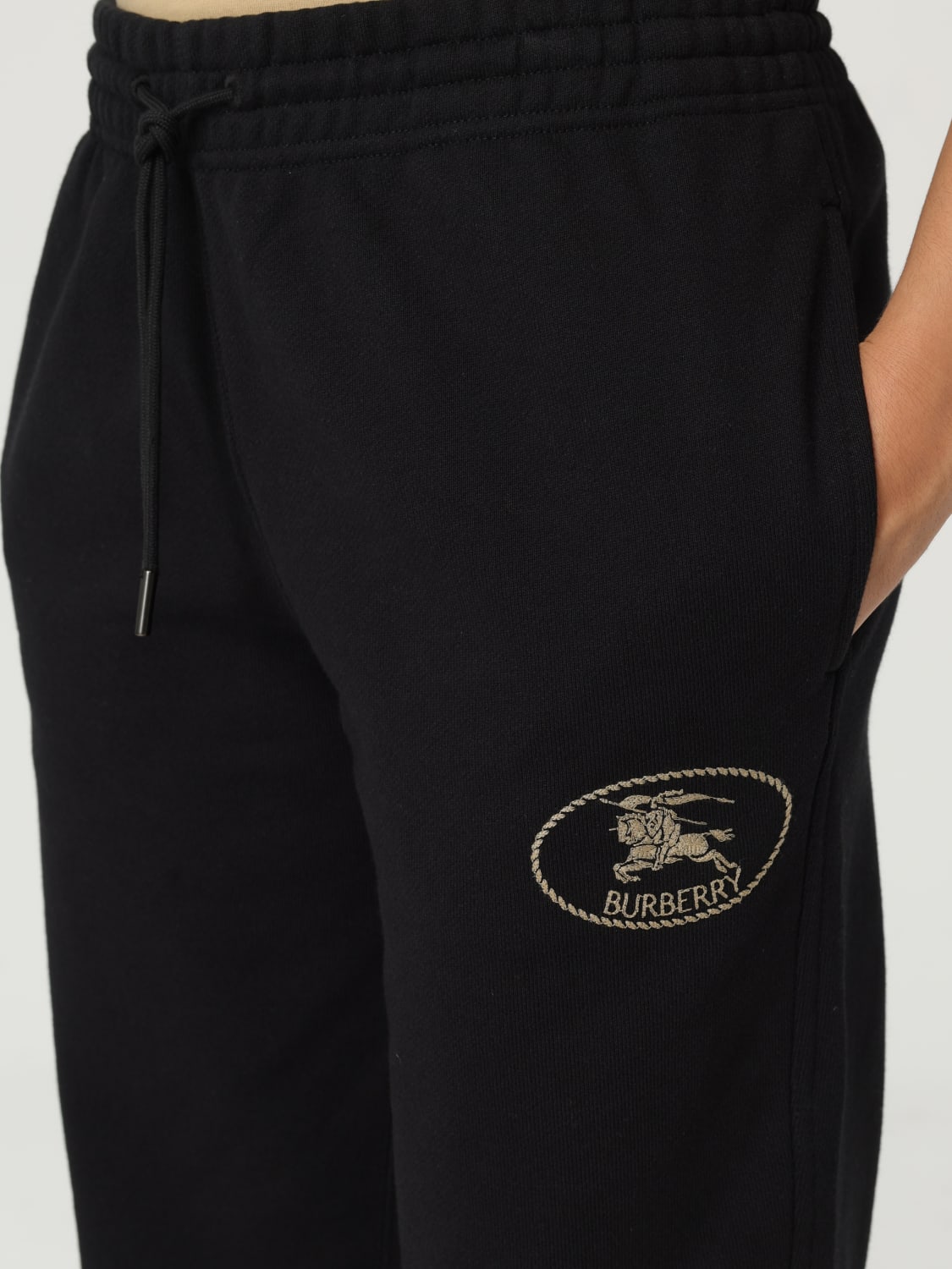 BURBERRY PANTS: Pants woman Burberry, Black - Img 5