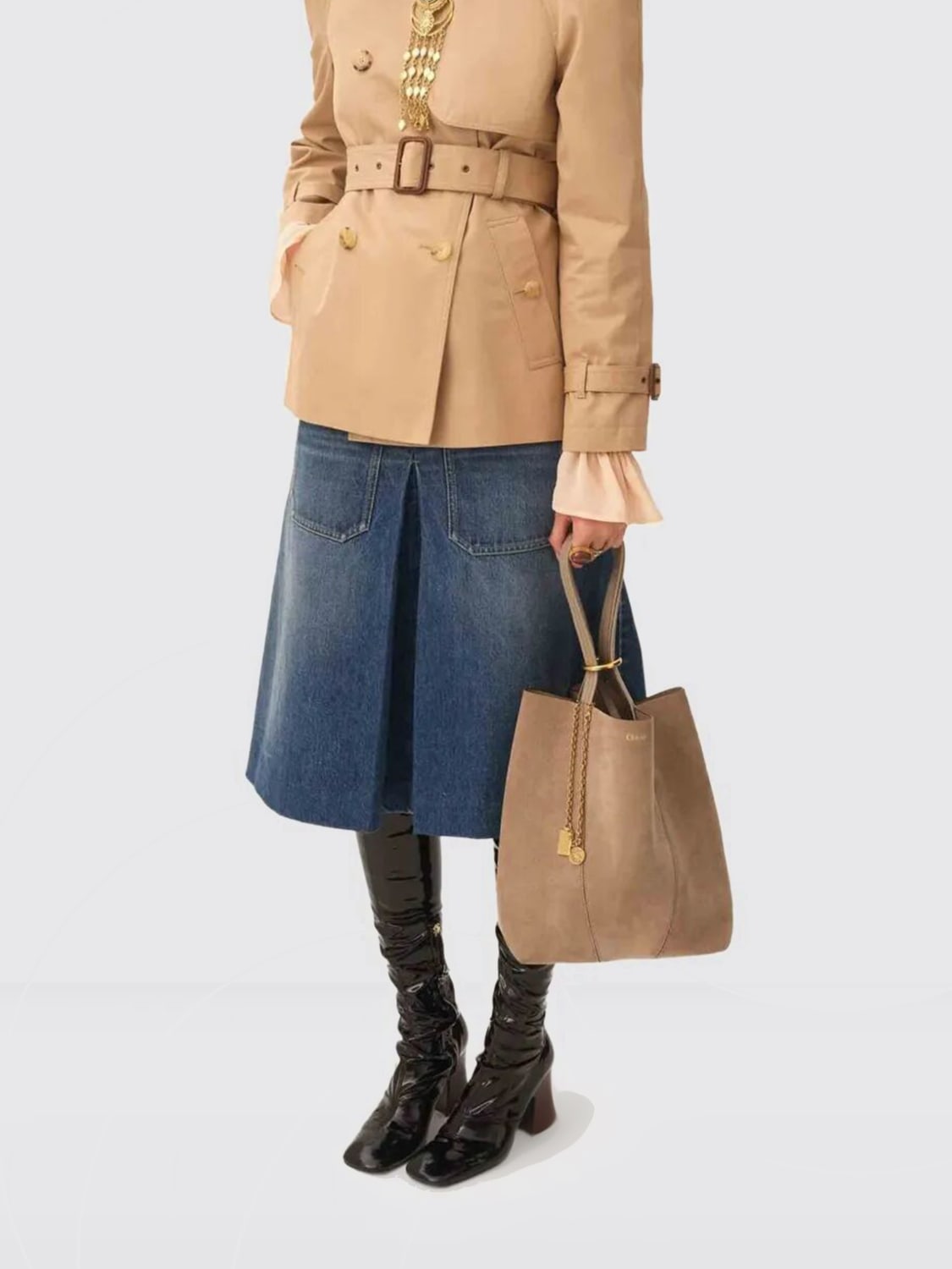 CHLOÉ TOTE BAG: Handbag woman ChloÉ, Grey - Img 2