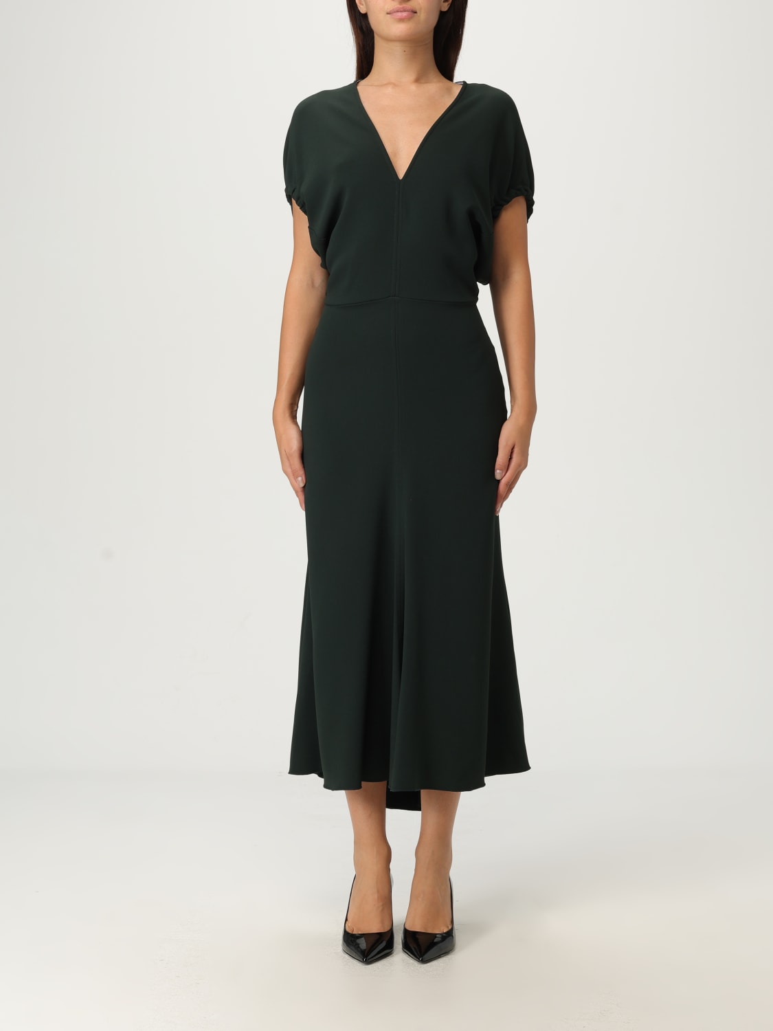 VICTORIA VICTORIA BECKHAM DRESS: Dress woman Victoria Victoria Beckham, Green - Img 1