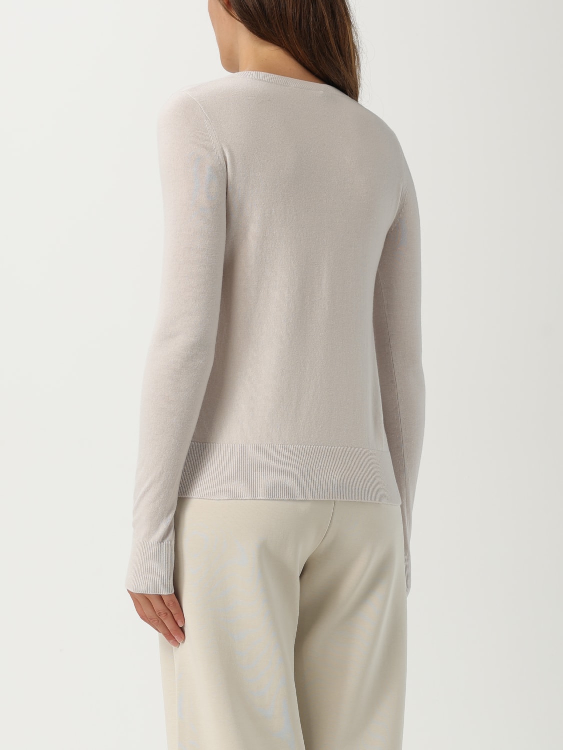 'S MAX MARA MAGLIA: Maglia a v in lana 's Max Mara, Bianco - Img 3
