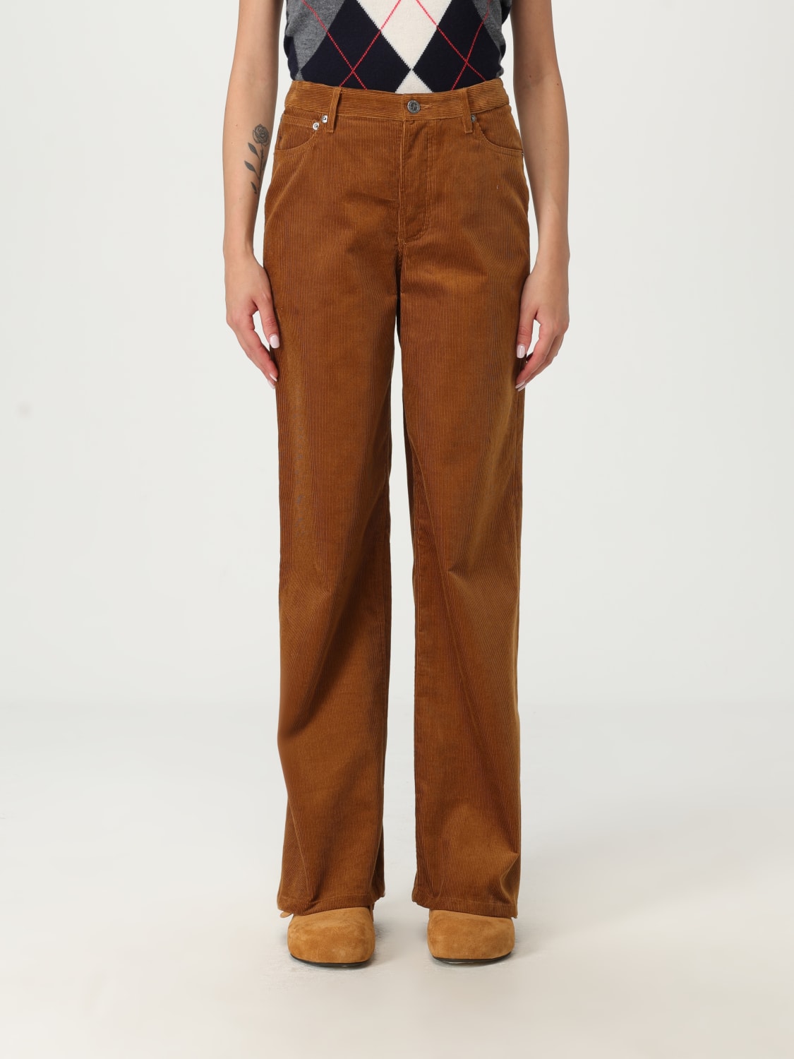A.P.C. PANTS: Pants woman A.P.C., Brown - Img 1