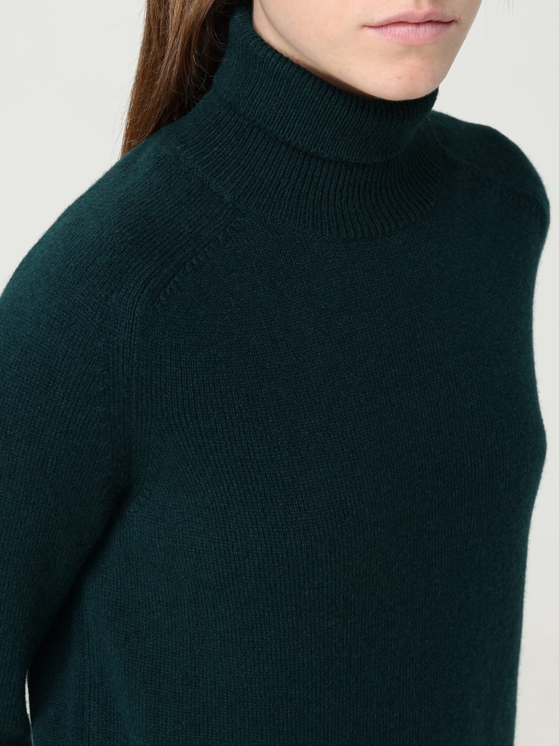 VICTORIA VICTORIA BECKHAM JERSEY: Jersey mujer Victoria Victoria Beckham, Verde - Img 4