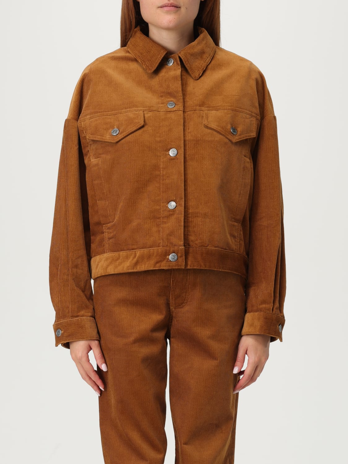 A.P.C. JACKET: Jacket woman A.P.C., Brown - Img 1