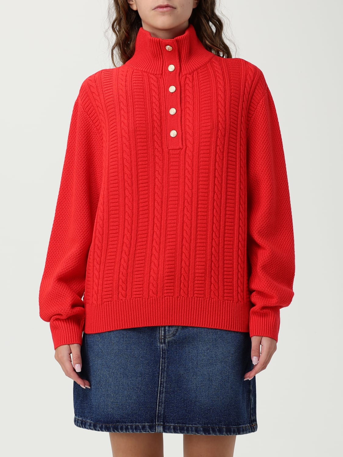 A.P.C. PULL: Pull femme A.P.C., Rouge - Img 1