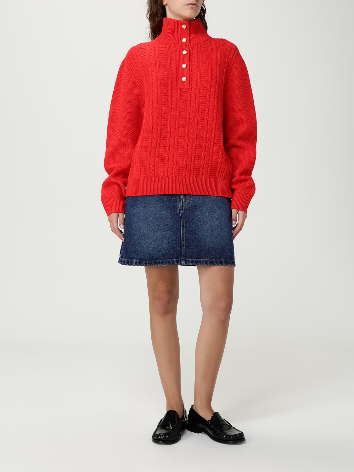 A.P.C. PULL: Pull femme A.P.C., Rouge - Img 2